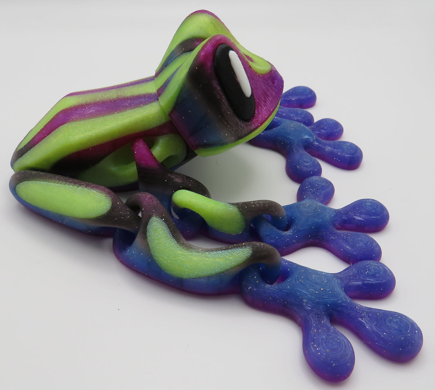 Magnetic Frog- Glitter Green & Purple