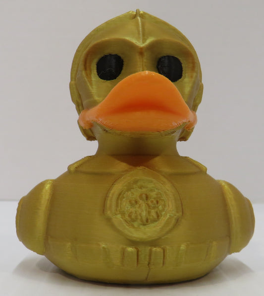 Gold Robot Duck