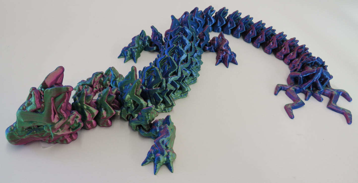 Long Storm Dragon (Pink/Blue/Green)