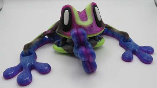 Magnetic Frog- Glitter Green & Purple