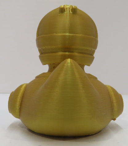 Gold Robot Duck